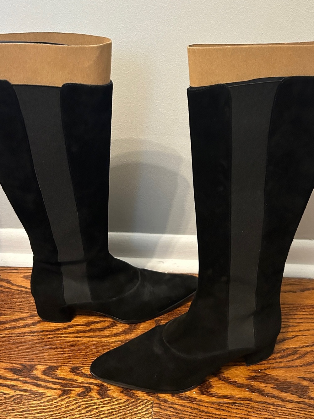 Prada Black Suede Boots